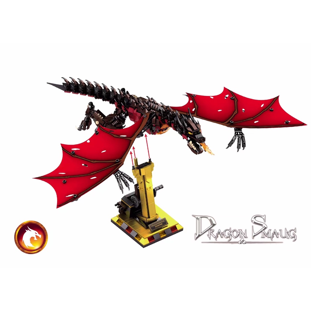 Bộ 1359 Món Đồ Chơi Xếp Hình Nhân Vật MOC The Hobbit Smaug Dragon
