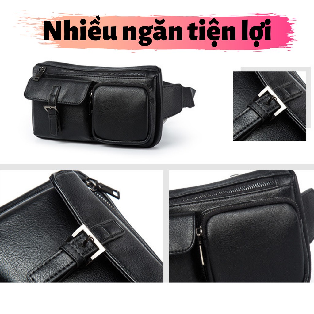 Túi Đeo Chéo Nam Nữ Da PU | Vừa Điện Thoại, Ví Tiền, Ipad | Tạp Hóa Số 104 | BigBuy360 - bigbuy360.vn
