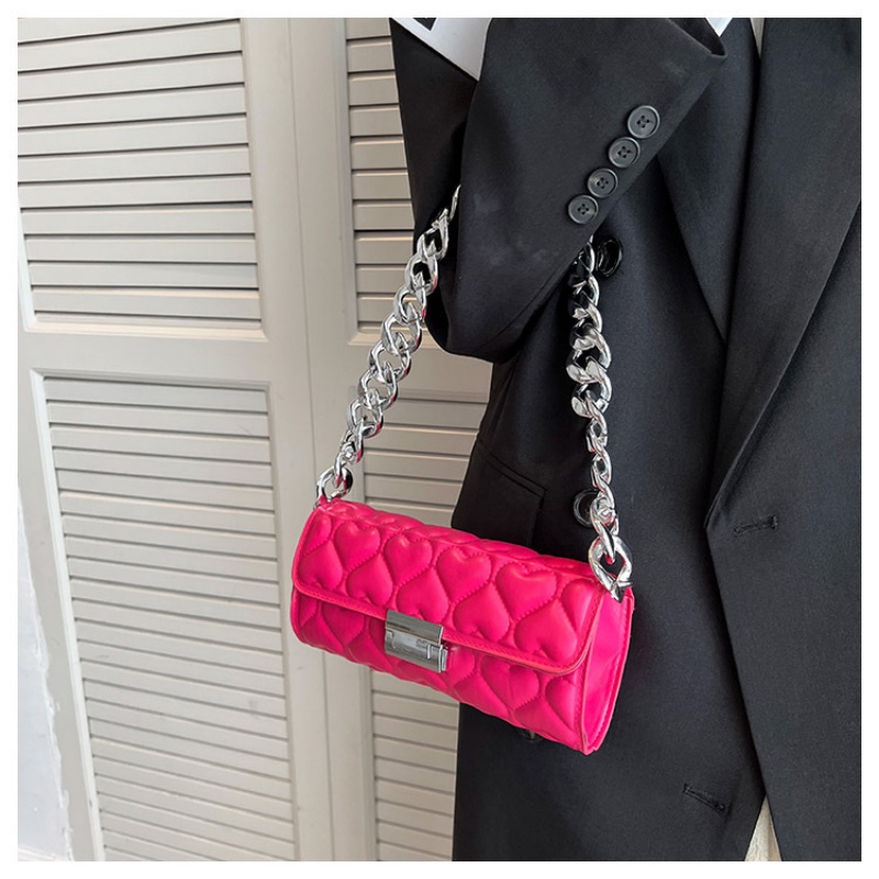 Túi Xách Đeo Vai Phối Dây Xích Dày Dặn Màu Trơn Kiểu Pháp Thời Trang Mùa Thu 2022 Gylb1669