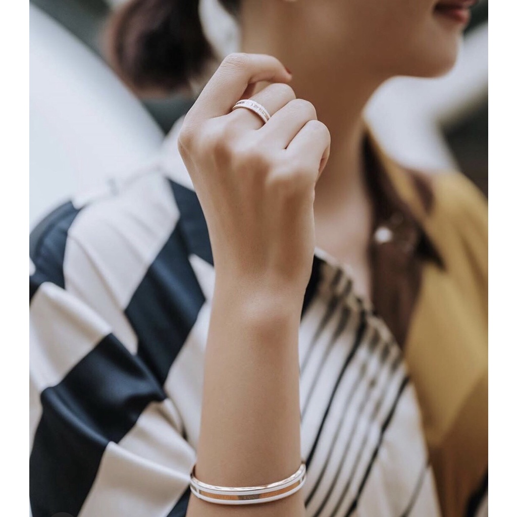 Nhẫn Cuff TiTan SS2 Chuẩn Bản To Unisex 2022 Không Gỉ  Bảo Hành Trọn Đời KIYOMI STORE