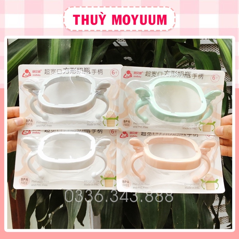 Tay cầm bình sữa bằng nhựa dành cho bình cổ vuông