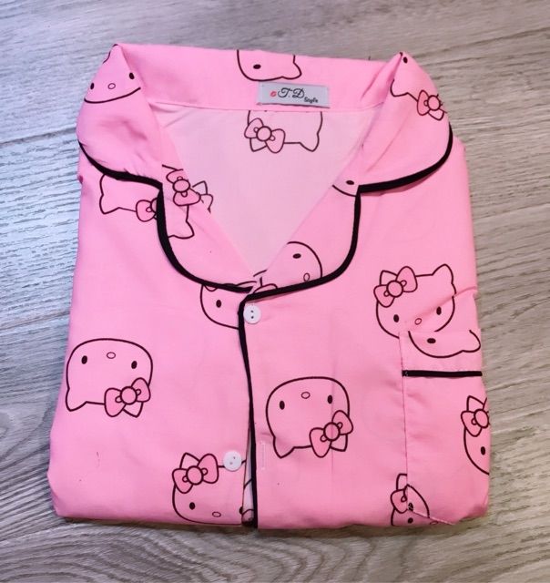 Pijama dài tay quần dài vải thô thái loại 1 . Tất cả đều là ảnh thật khách nhé