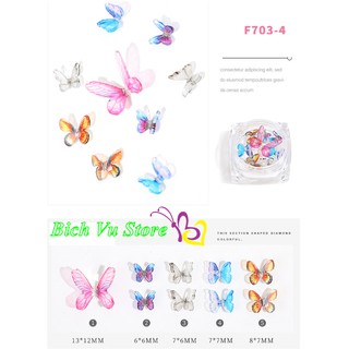 Bướm trang trí móng 3D