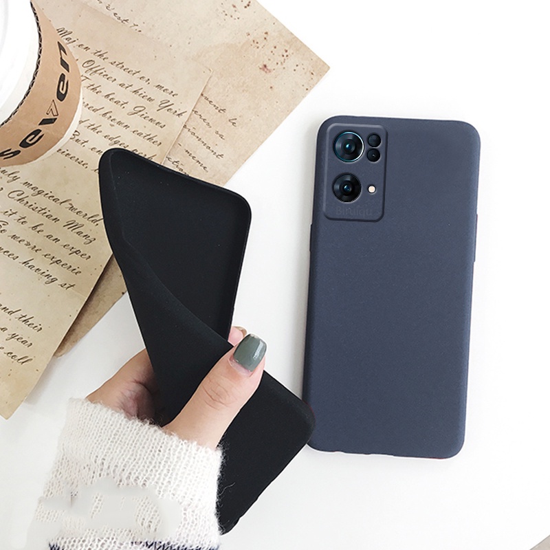 Ốp Điện Thoại TPU Silicon Mềm Mặt Nhám Màu Trơn Đơn Giản Bảo Vệ Toàn Diện Cho OPPO Reno 7 Pro 5G/Reno 7Z 5G