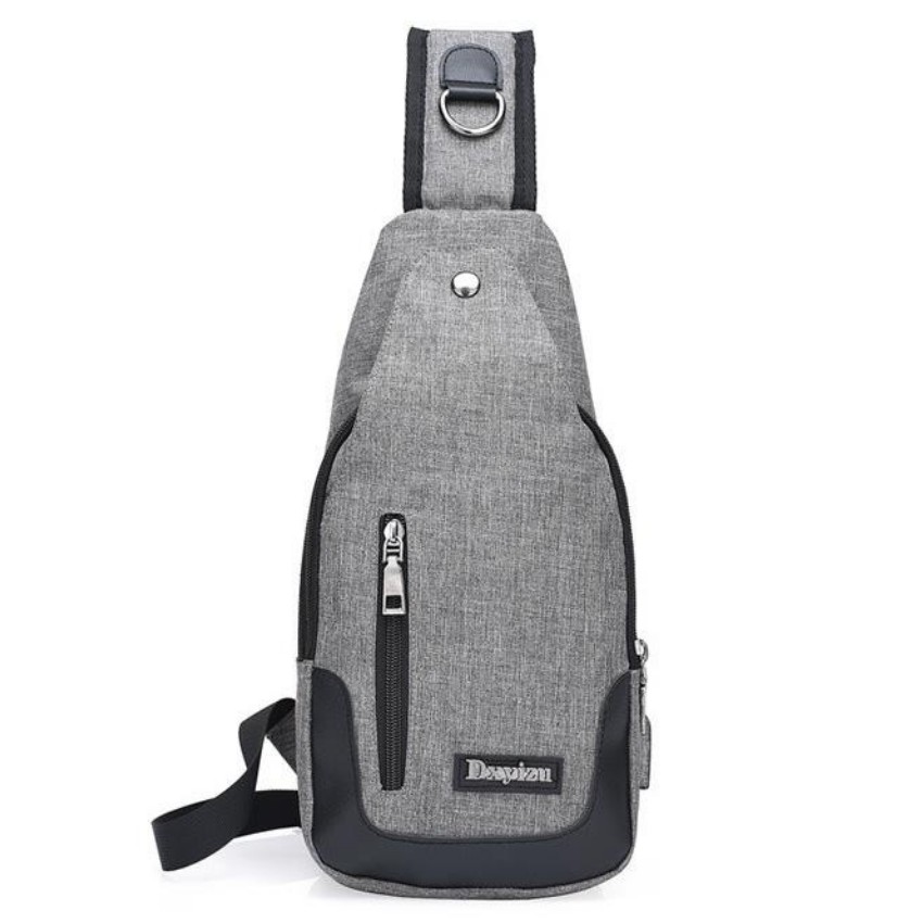 Túi đeo chéo nam cao cấp tích hợp cổng sạc USB  208211 [SKM] | BigBuy360 - bigbuy360.vn