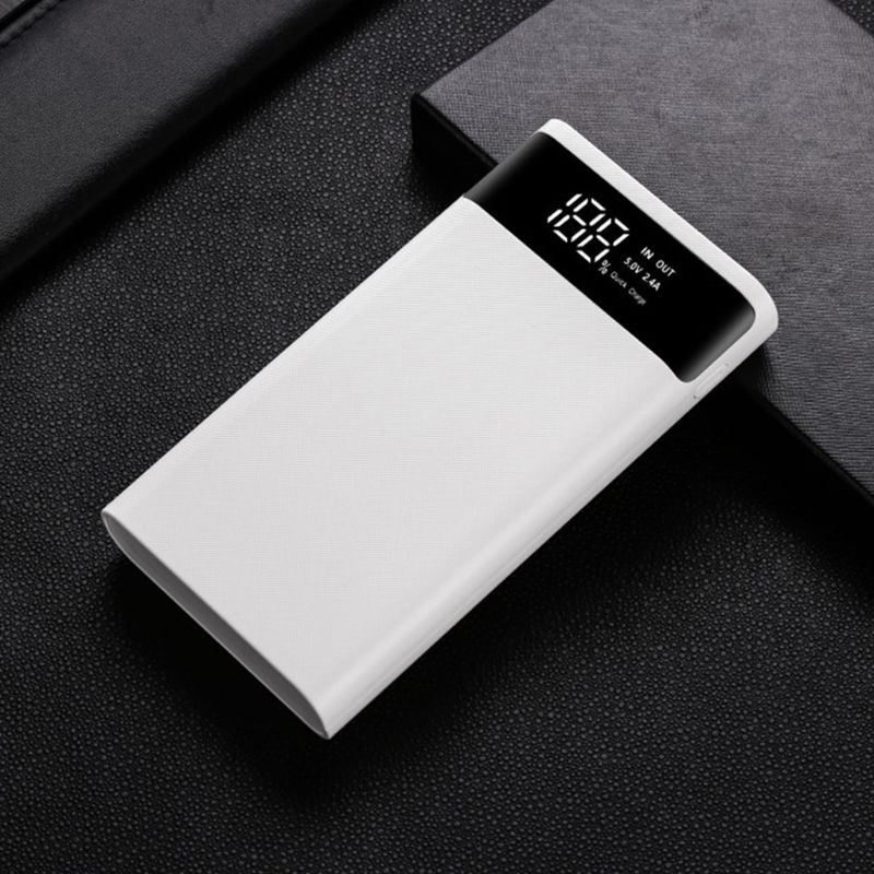 Vỏ pin sạc dự phòng hai cổng USB QC3.0 6x18650 DIY cho điện thoại/máy tính bảng