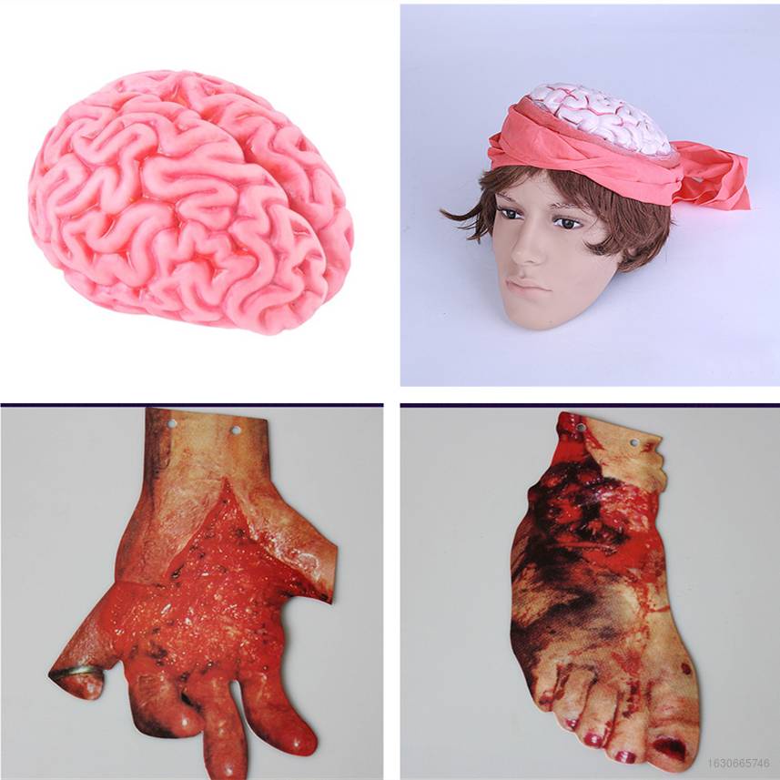 Đồ Chơi Bóp Tay Hình Bộ Não Người Dùng Cho Trang Trí Tiệc Halloween