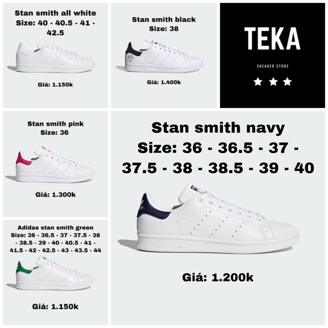 Giày adidas stan smith nam nữ fullbox