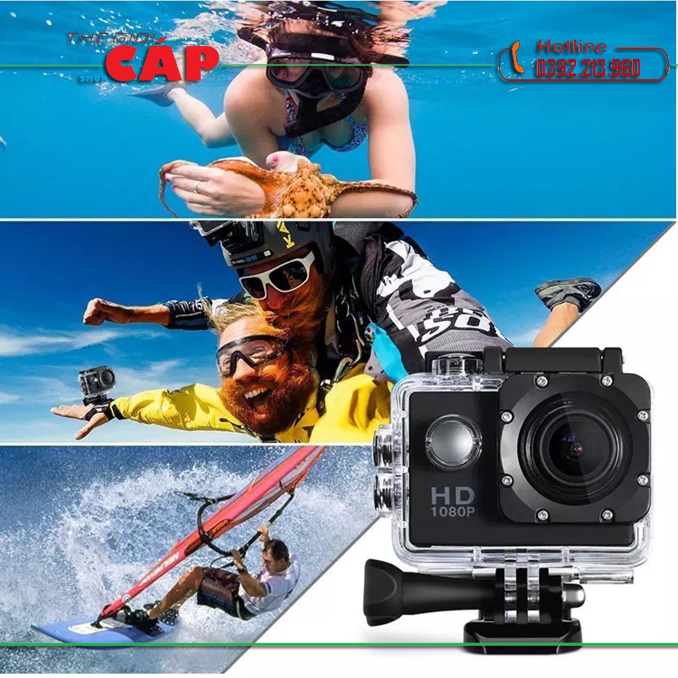 Camera hành động Waterproof Sport Cam 1080P