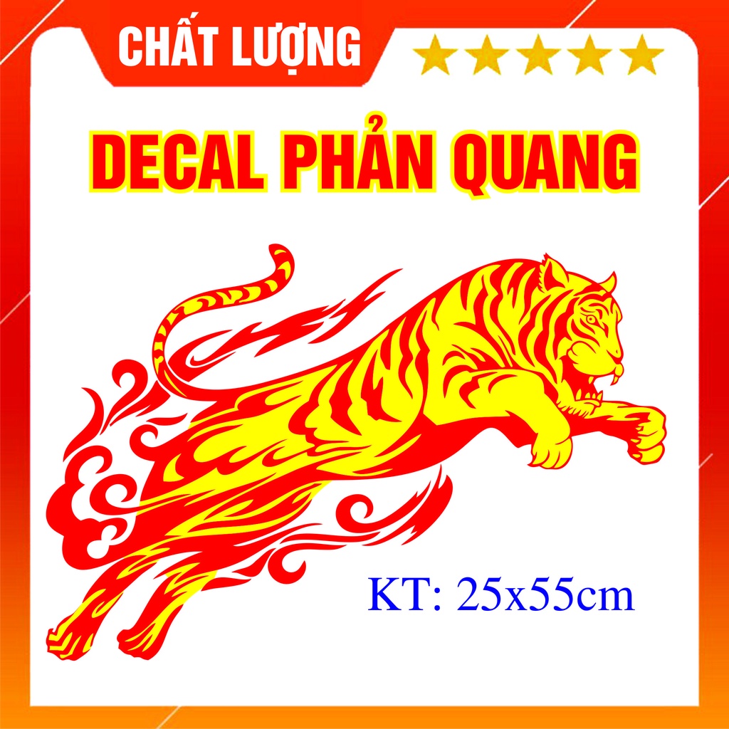 Tem Dán Xe Tải🐷𝑭𝑹𝑬𝑬𝑺𝑯𝑰𝑷🐷Hình Con Hổ Vồ🐷chất lượng howo,chenglong