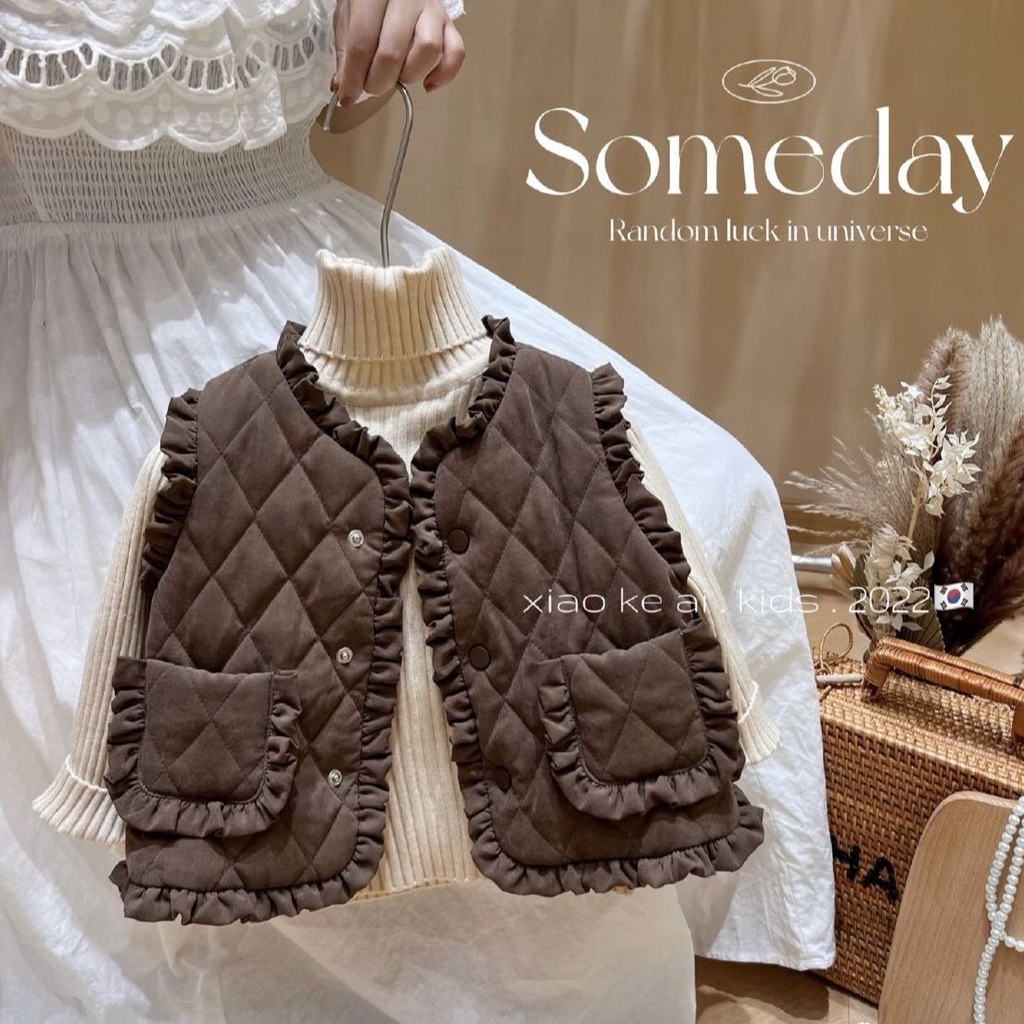 Áo Khoác Lông Cừu Giữ Ấm Mùa Thu Đông Phong Cách Mới Cho Bé Gái
