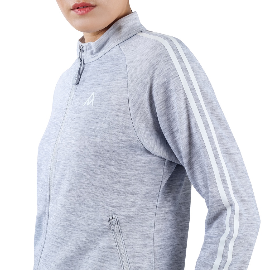 Bộ Quần Ao Nỉ Thể Thao Nữ AM WTS001 Dáng Slimfit, Khoá Kéo, Không Nhăn, Vận Động Thoải Mái Sport1