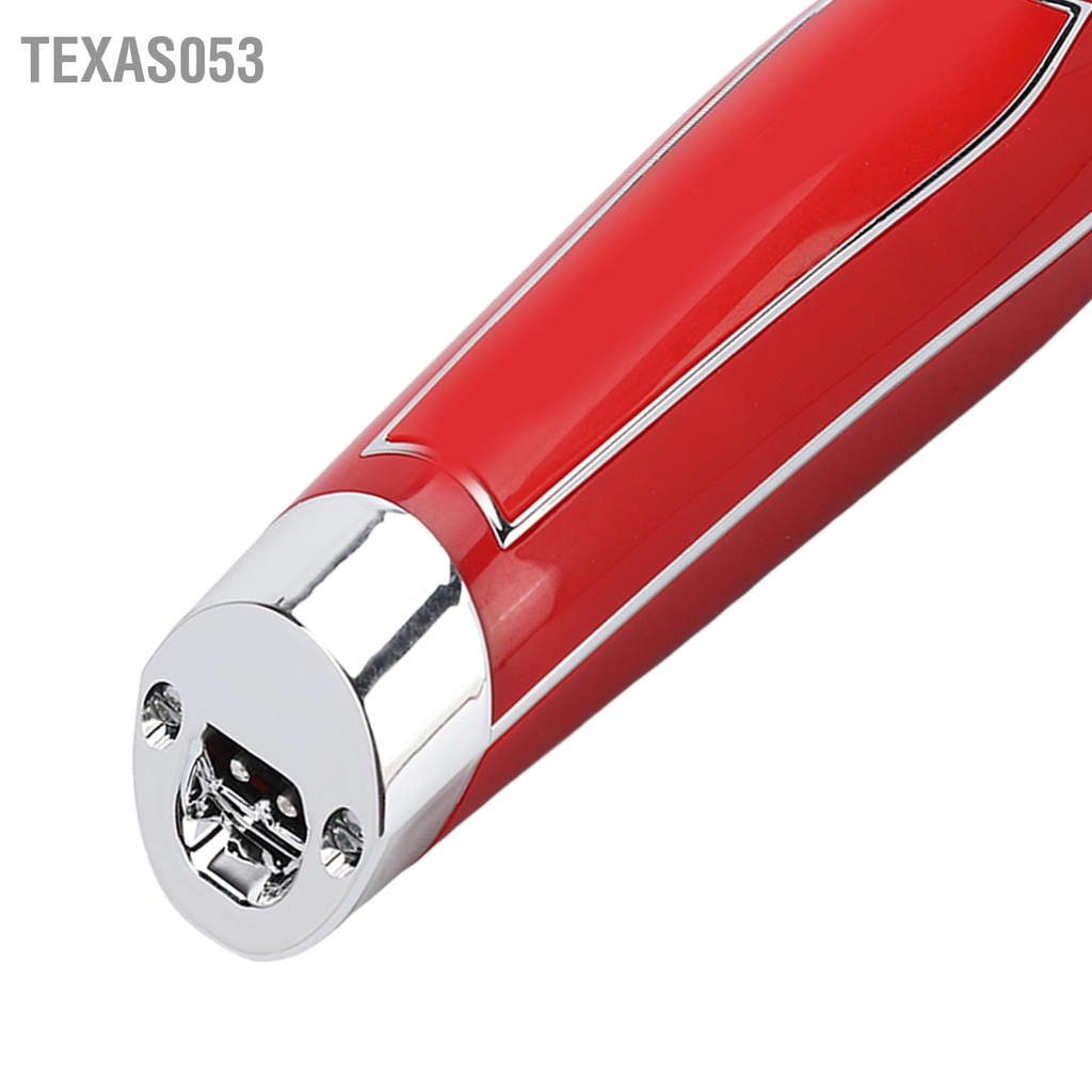 [Hàng Sẵn] Tông đơ cắt tóc bằng thép không gỉ màu đỏ US Plug 100‑240V tặng kèm Phụ Kiện【Texas053】