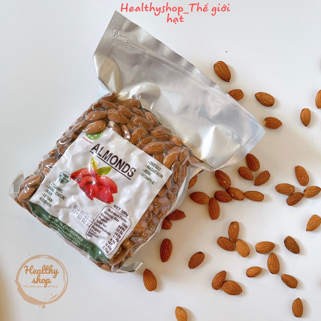 500GRAM HẠNH NHÂN HÀNG CHUẨN NHẬP KHẨU