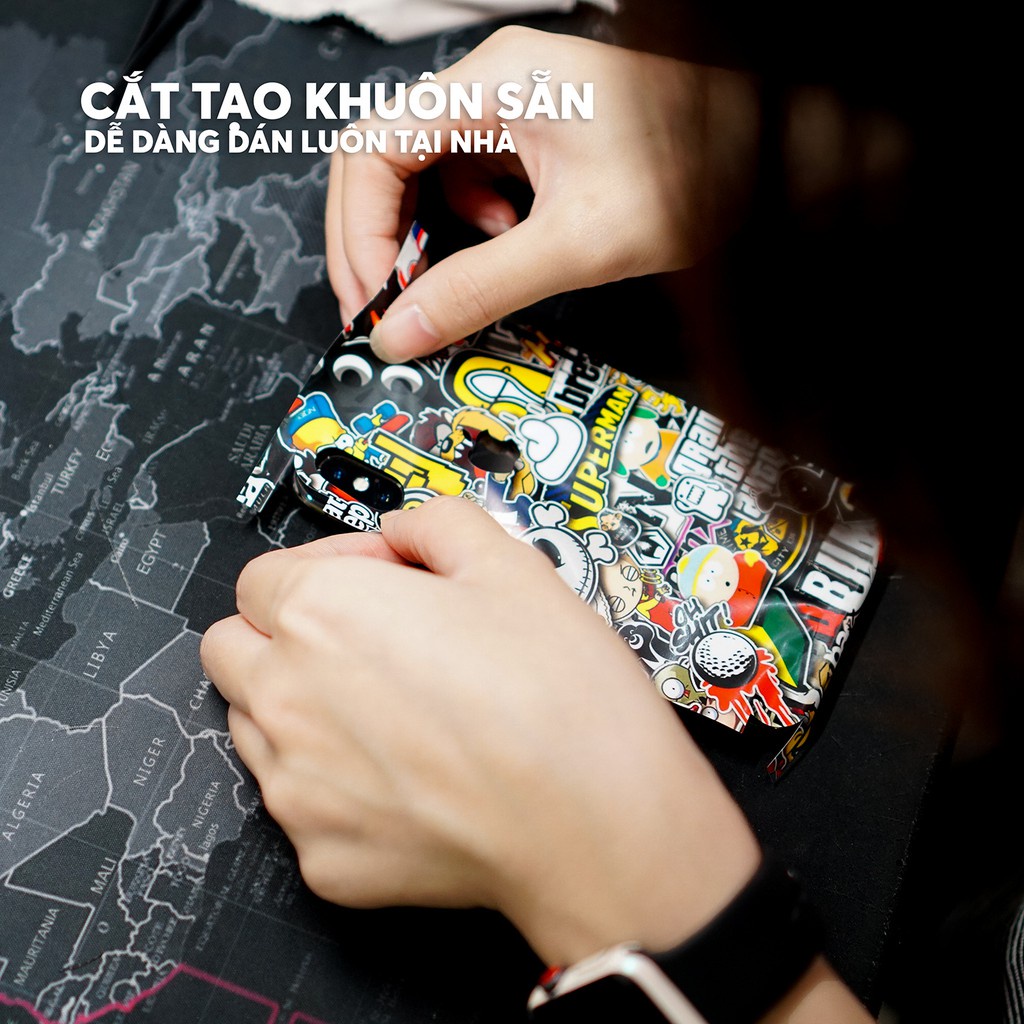Miếng Dán Skin Điện Thoại In Hình Sticker Cho Iphone 6/ 7/ 8/ X/ XS/ 11/ 11 Pro Max Và Các Dòng Máy Android