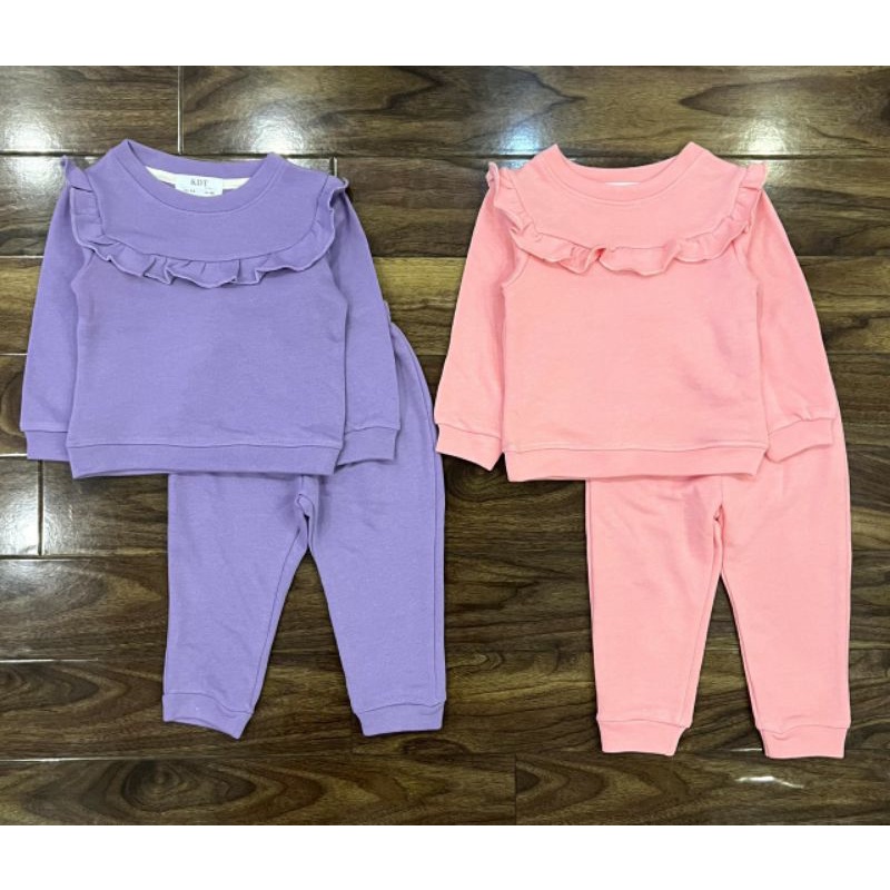 Bộ nỉ da cá bé gái 2-10y