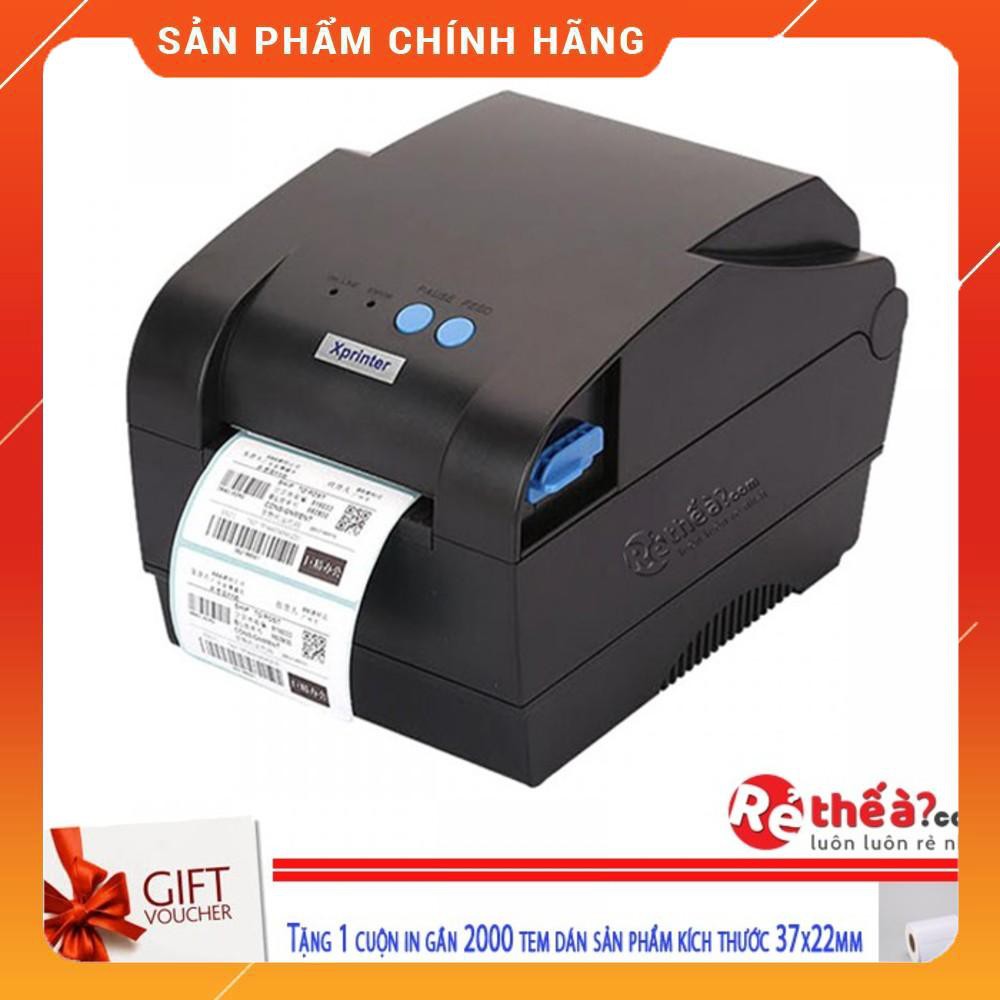 Máy in tem mã vạch 2 chức năng Xprinter 365B - Chính Hãng