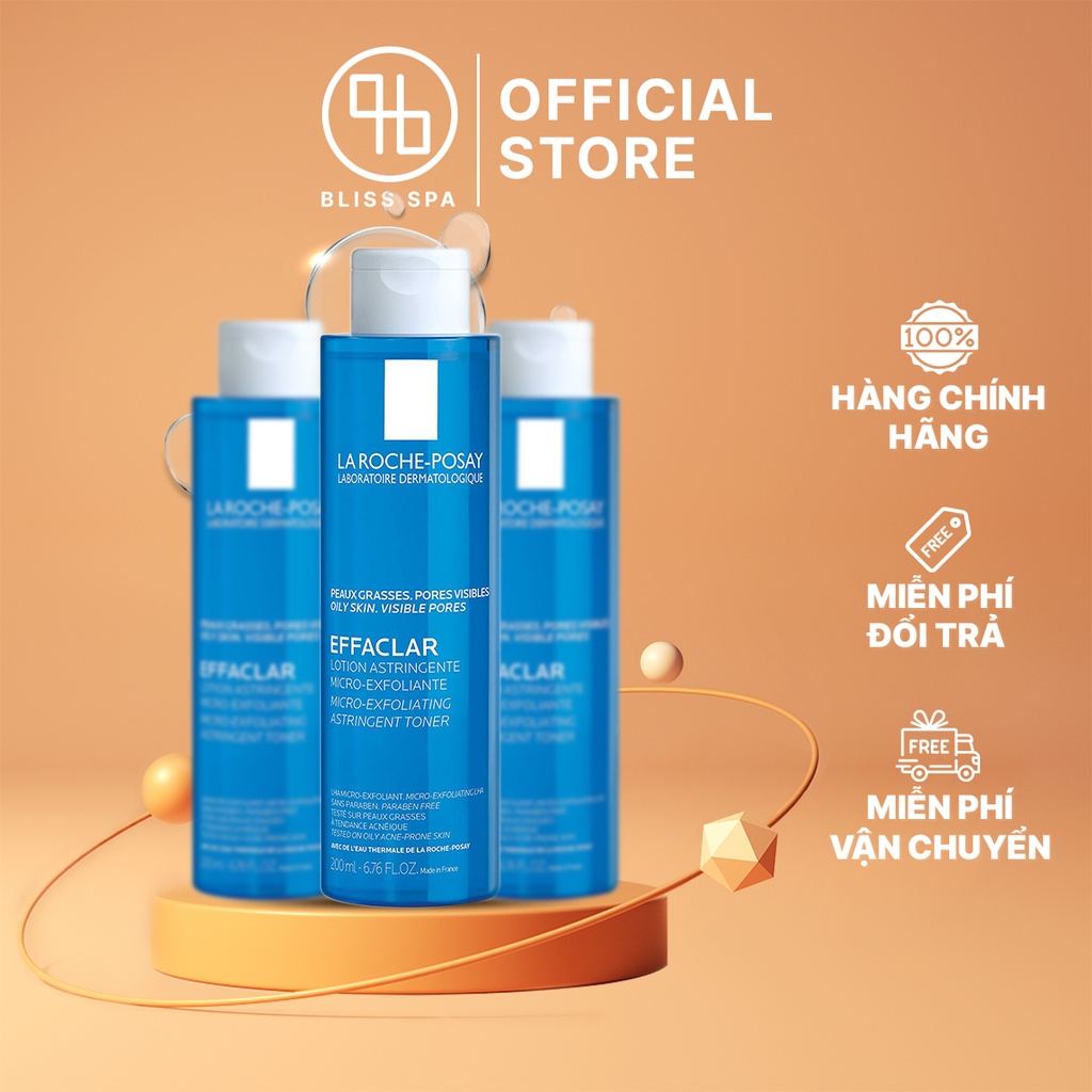 Toner Cho Da Dầu Mụn Dưỡng Ẩm LA ROCHE POSAY Se Khít Lỗ Chân Lông Effaclar Astringent Lotion 200ml - Bliss Spa | BigBuy360 - bigbuy360.vn