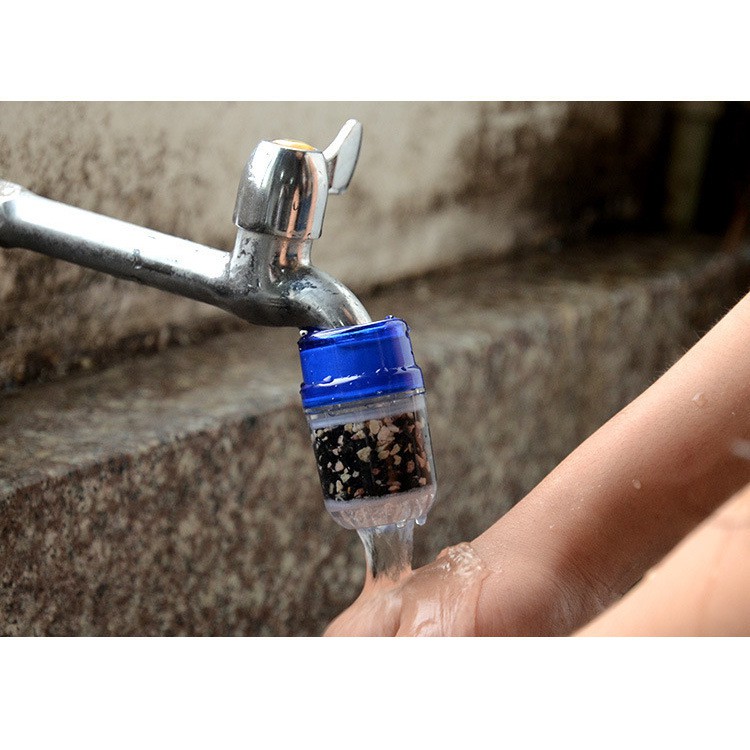 Lọc nước 💓FREESHIP💓 Đầu lọc nước tại vòi,loại bỏ các độc tố, khử mùi nước Lọc nước than hoạt tính 2602