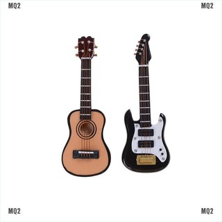 Mô hình nhạc cụ đàn guitar DIY cho nhà búp bê MQ2 tỉ lệ 1:12