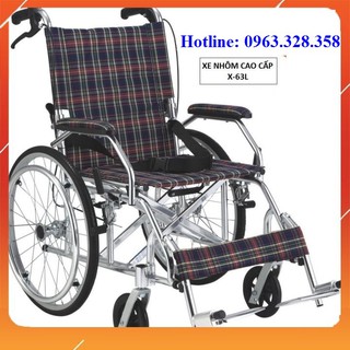 Xe lăn hợp kim nhôm cao cấp Lucass x63 - inbox với shop trước khi đặt hàng