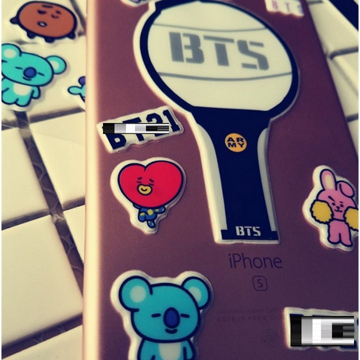 Sticker ba chiều Linh vật BTS mẫu mới