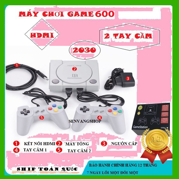  Máy chơi game điện tử 4 nút 600 trò chơi IB Gamestation (cổng kết nối HDMI) - Dễ Sử Dụng | BigBuy360 - bigbuy360.vn