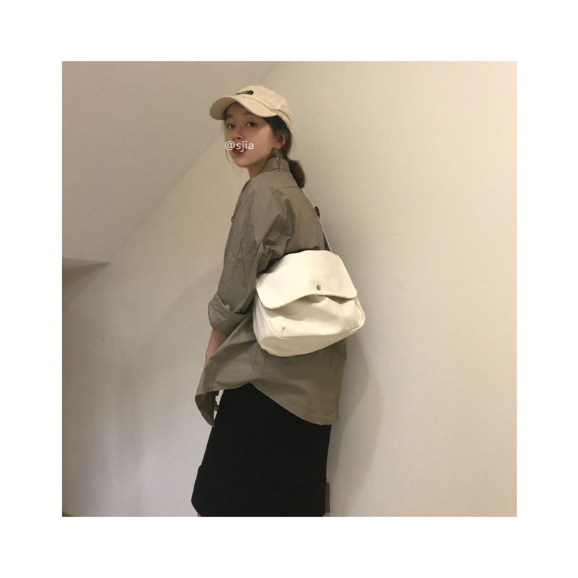 [HÀNG CÓ SẴN] CANVAS BAG UNISEX ULZZANG | WebRaoVat - webraovat.net.vn