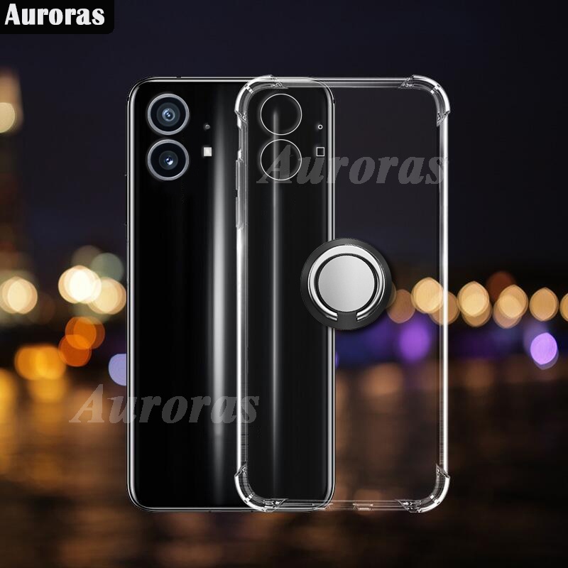 Ốp Điện Thoại Dẻo Trong Suốt Có Túi Khí Chống Sốc & Giá Đỡ Từ Tính Nothing Phone 1