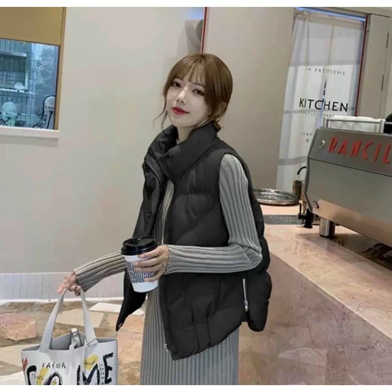 Áo phao gile khoá sườn quảng châu | BigBuy360 - bigbuy360.vn