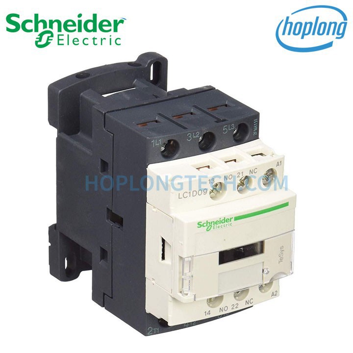 [CHÍNH HÃNG] LC1D09B7 Khởi động từ 3 pha Schneider - Contactor LC1D09B7 Schneider - 3P(3NO) - 9A - Coil 24VAC