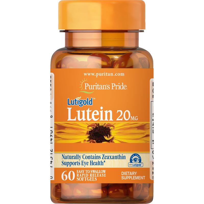Viên uống bổ mắt, giảm nhức mỏi mắt, tăng cường thị lực Luitigold Lutein 20mg Puritan's Pride Mỹ