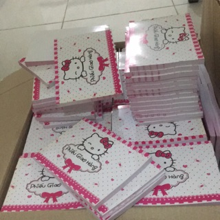 Combo 15q phiếu giao hàng hello kitty a6 1 liên 100 trang