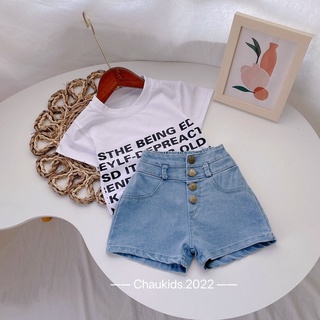 SET ÁO CROPTOP + QUẦN JEAN MỀM CHO BÉ