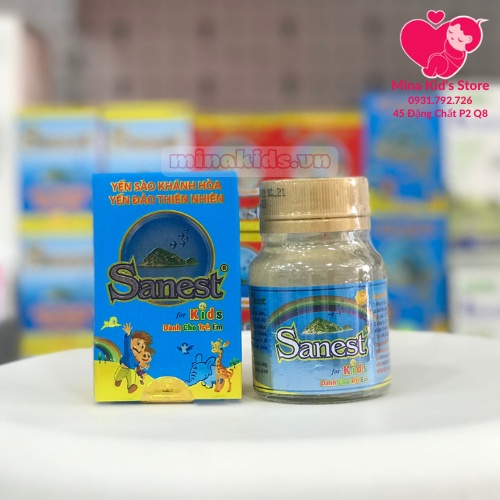 Nước yến sào trẻ em Sanest Kids Khánh Hòa - Hàm lượng yến 15% hũ 70ml