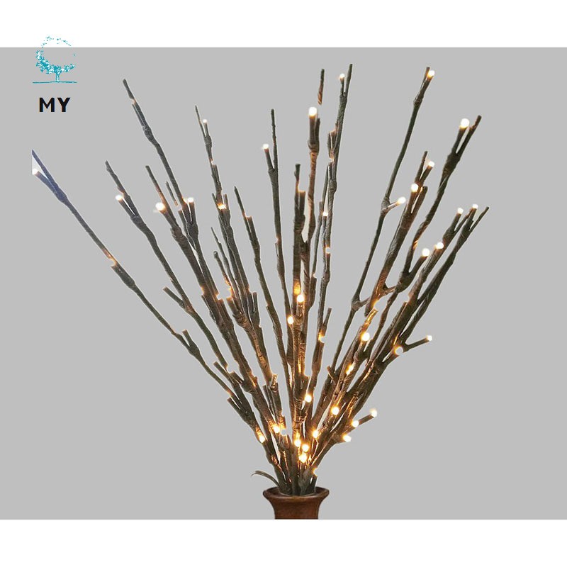 Creative 20 Leds Branch Lights Luminous Wedding Christmas Festival Home Decoration Romantic Willow Twig Branches Lamp