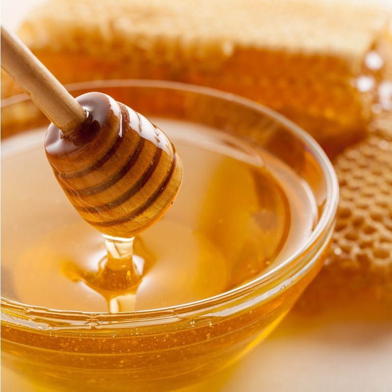 Mật Ong Hoa Cà Phê Nguyên Chất đựng trong hủ thủy tinh con ong đặc sánh, thơm ngon