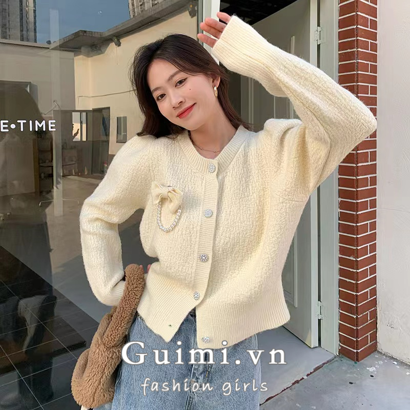 Áo Khoác cardigan Dệt Kim Thiết Kế Mới Thời Trang Mùa Thu Dành Cho Nữ