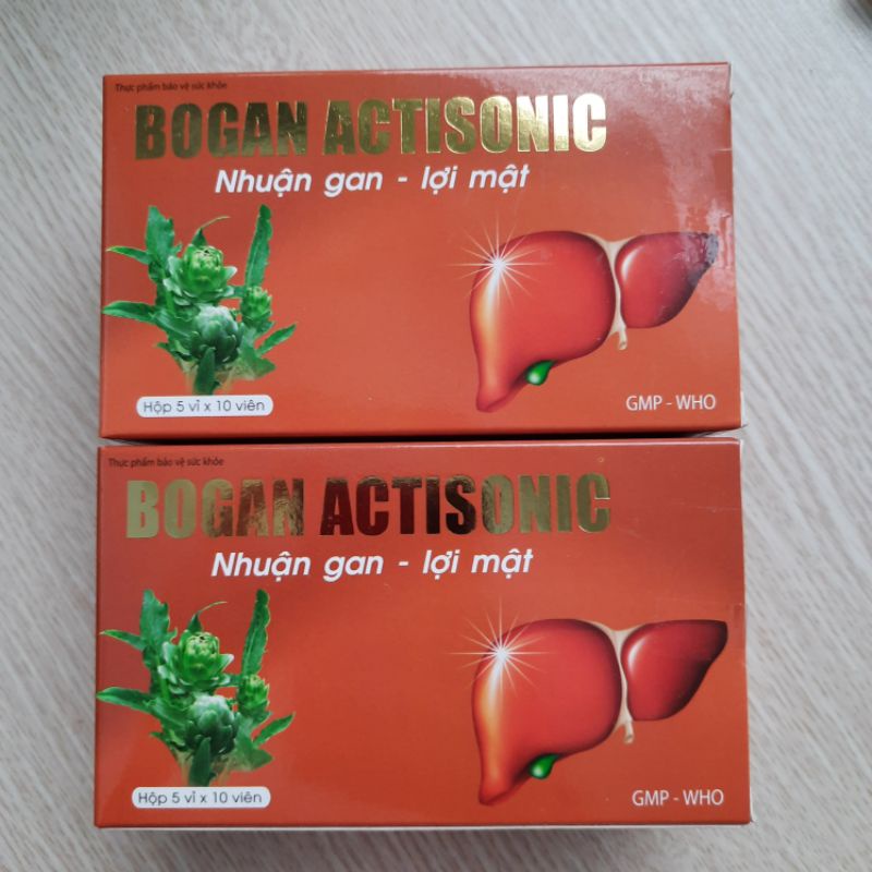 Viên uống giải độc gan BOGAN ACTISONIC_Giúp tăng cường chức năng gan, bảo vệ gan_Hộp 50 viên