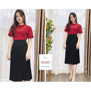 chân váy xếp ly hàng đẹp sale 190->119k
