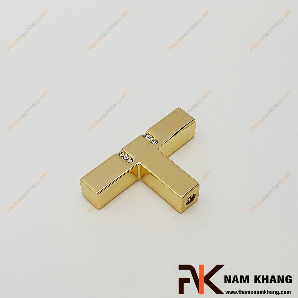 Núm cửa tủ kết hợp đá pha lê NK439V-24K