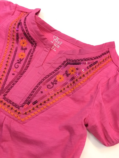 Freeship 99k TQ_ÁO COTTON PLACE ĐÍNH CƯỜM