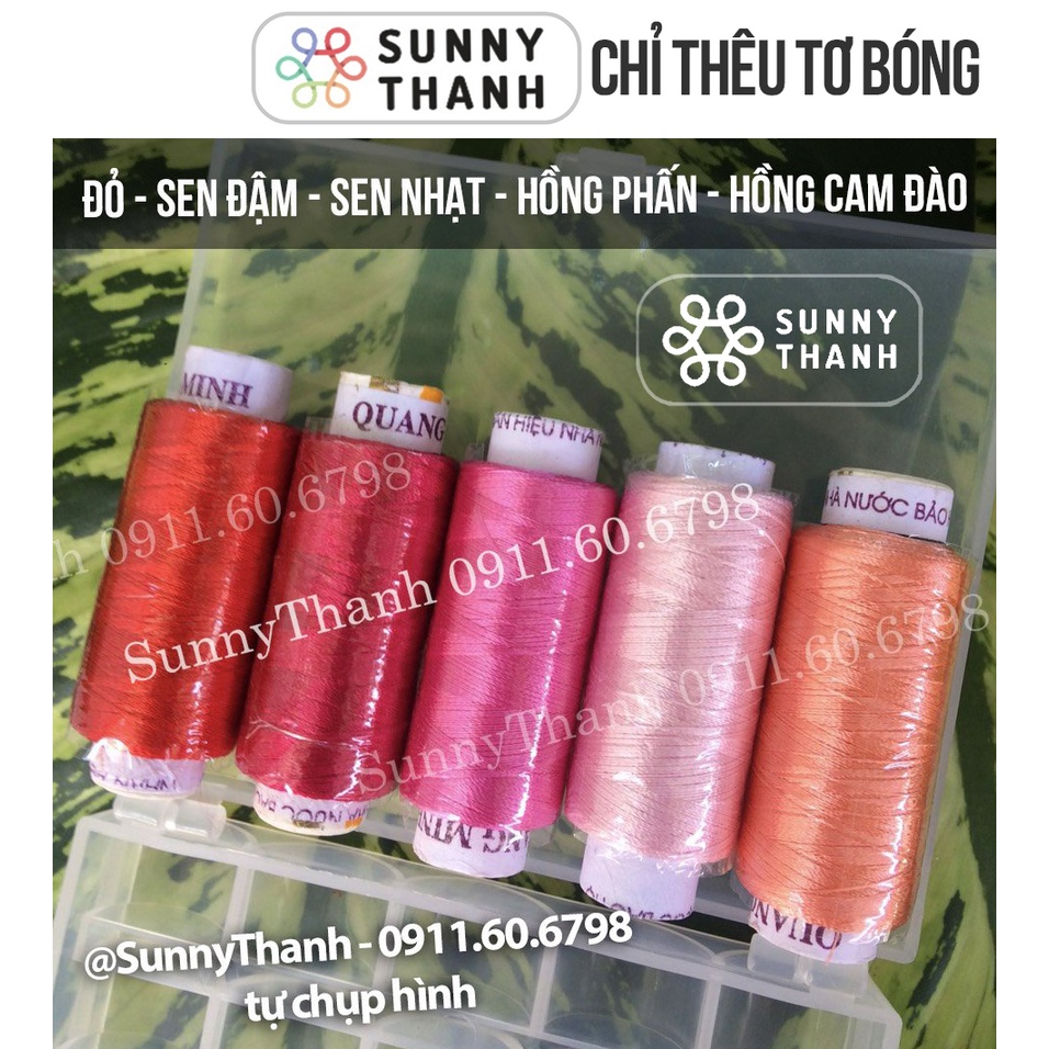 Cuộn 500m - Chỉ thêu tơ bóng thêu Doll Face SunnyThanh