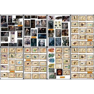 Sticker Washi A4 [ HARRY POTTER] Dạng Lì Trang Trí Bullet Journal Siêu Đẹp (200)