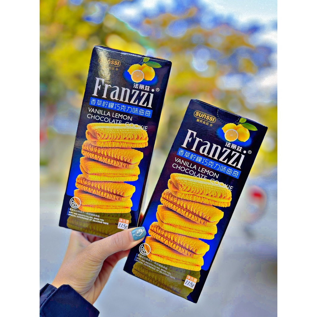 Bánh Quy Franzzi Kem 115G 100G 5 Vị Date mới Siêu HOT