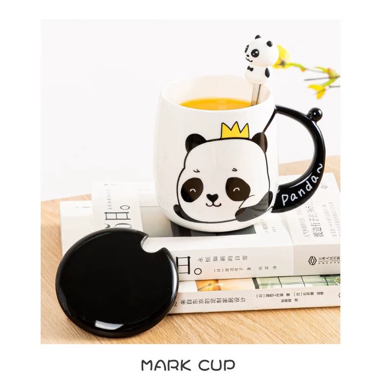 Cốc sứ uống nước phi hành gia, corgi, gấu trúc