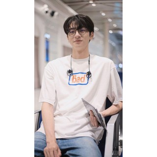 áo thun tay lỡ nam nữ form rộng bad korea màu trắng Ngầu Store  TheNgauStyle