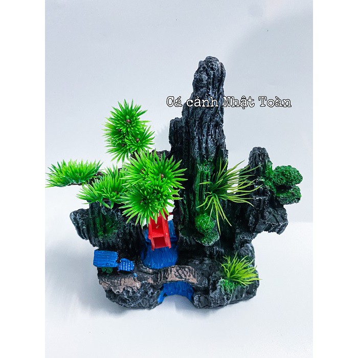 TIỂU CẢNH TRANG TRÍ HỒ CÁ NON BỘ 17x8x22cm