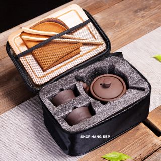 Bộ ấm chén du lịch Tử Sa