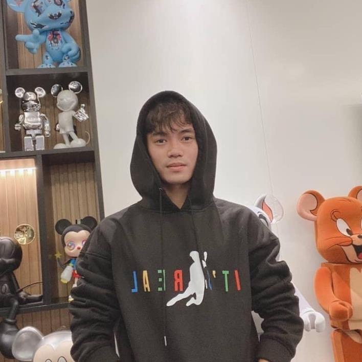 Áo Nỉ HOODIE It'S Real màu Đen HOT Trend , Nỉ Bông Cao cấp Form RỘNG CHUẨN Xu Hướng, Unisex Nam Nữ